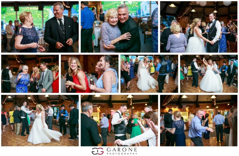 Collage of joyful wedding moments with dancing, laughter, and celebration.